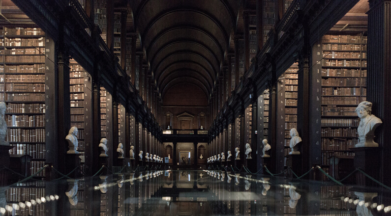 The Long Room at Trinity College Library