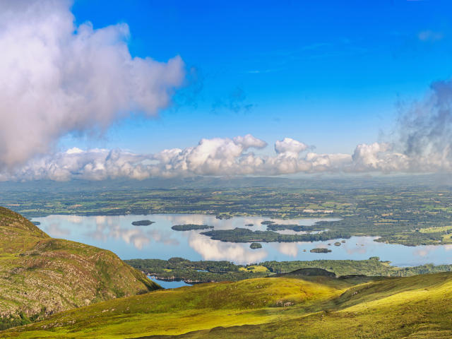 Mangerton mountain looking over killarney national park