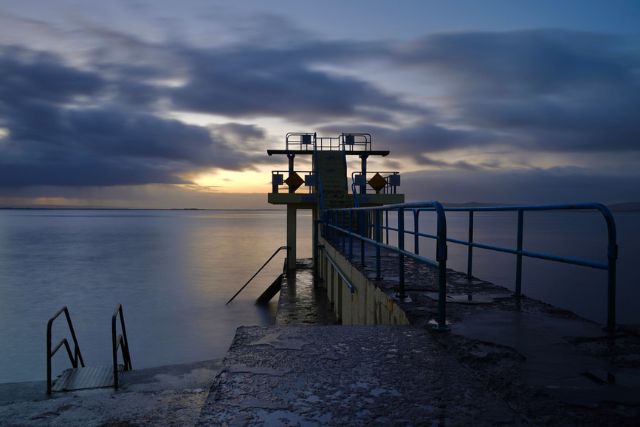 blackrock diving board at salthill promenade